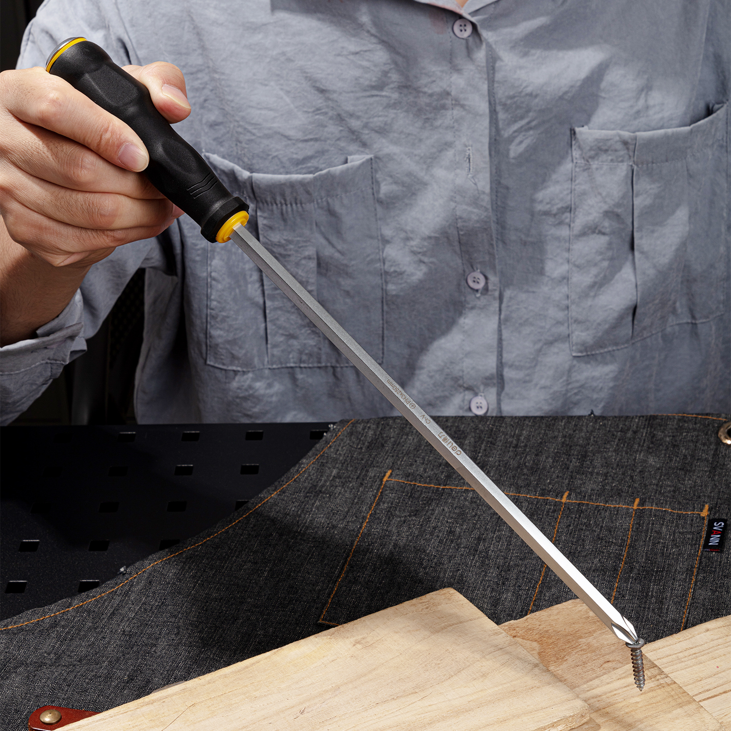 Obeng Philipps dengan shank pass-thru ph3x250mm 